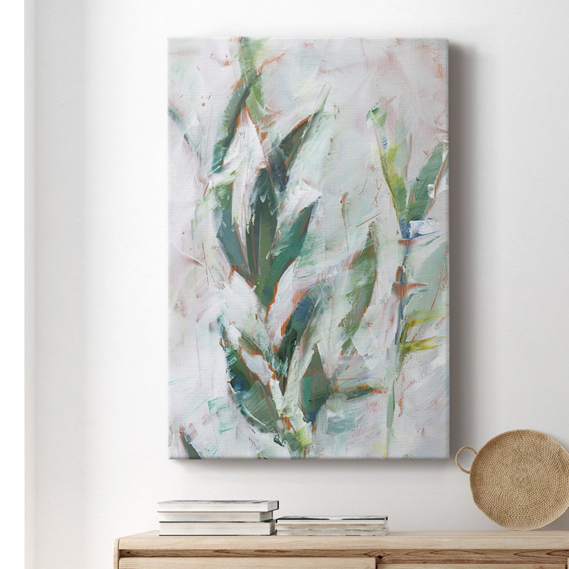 Toile tendue tropicale de qualité supérieure Tropical Foliage Study II - prête à être accrochée, Toile tendue