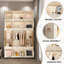 Organisateur de garde-robe portable pour vêtements, commode, armoire de rangement pour bébé, blanc