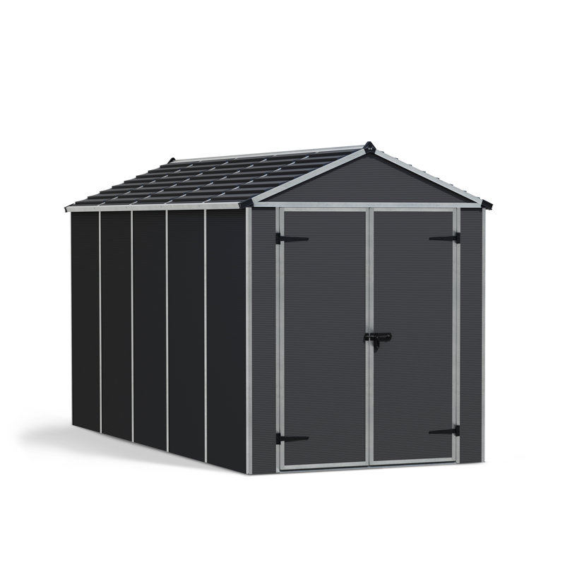 5 ft. W x 12 ft. D Plastic Apex Garden Shed