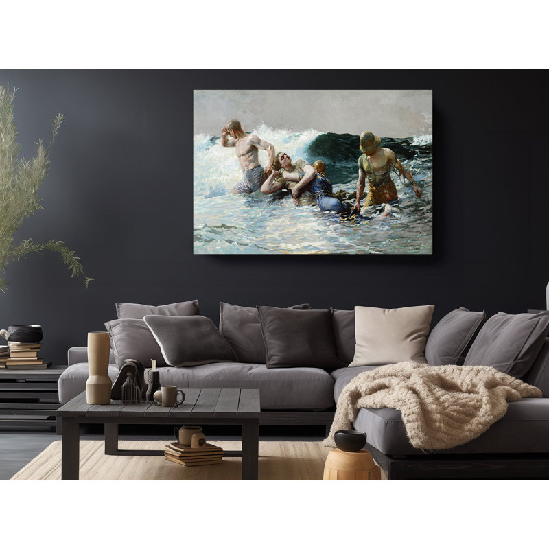 «Winslow Homer Undertow 1886», reproduction d'art sur toile, H 20 po x l 30 po