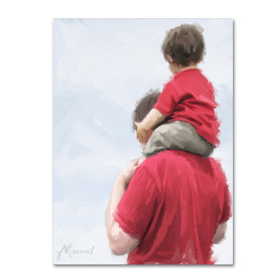 Armand 'Father and Son' Print on Canvas