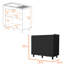 Évier et armoire utilitaire noirs avec portes élégantes avec rangement pratique pour l'espace de cuisine-121628772