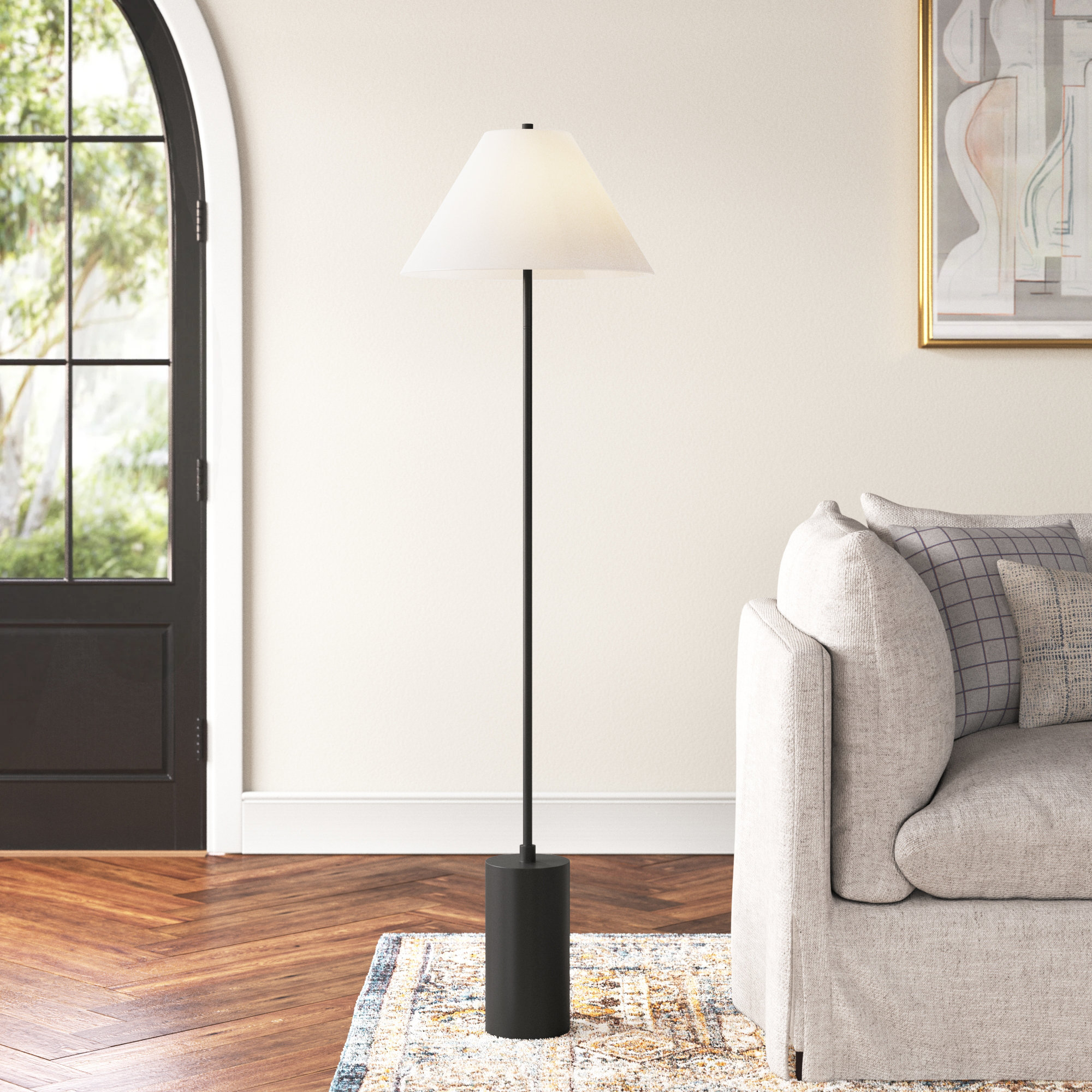Greenbury 64'' Floor Lamp, Blackened Bronze