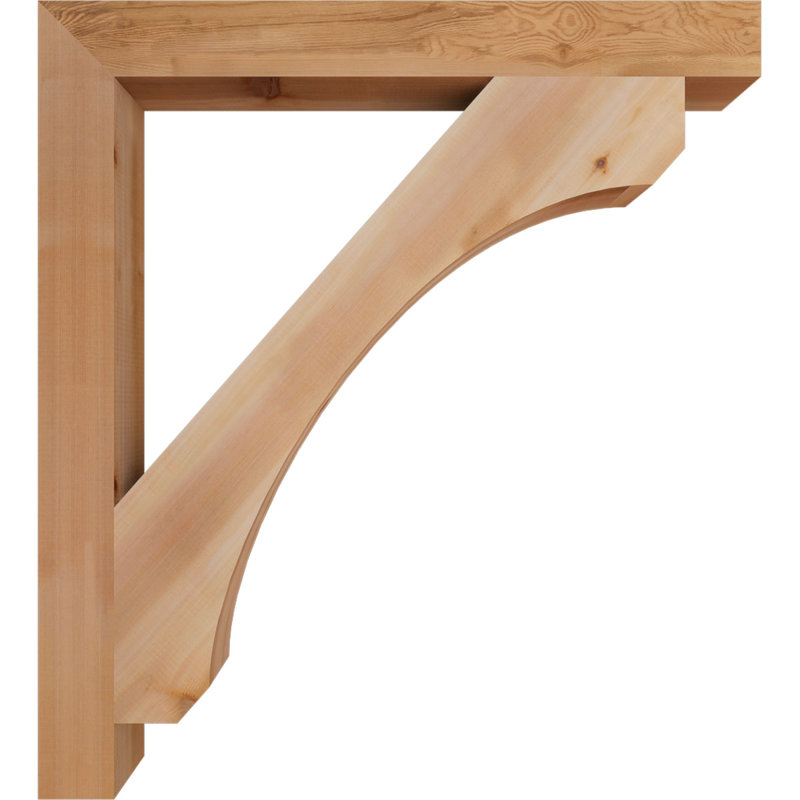 Support en bois rustique Legacy Block, Cèdre rouge, Lisse, H 42 po x l 3,5 po x P 38 po