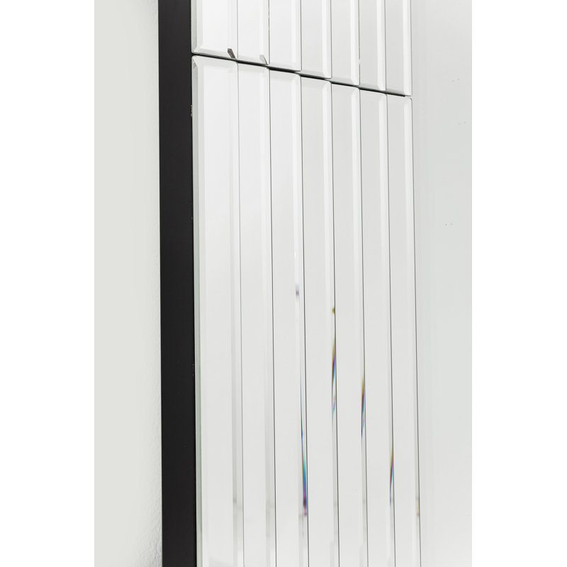 Linea Glass Framed Wall Full Length Mirror in Chrome