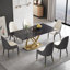 Ensemble de table de salle à manger moderne 7 pièces Zagan-959767347-959767344-975128226