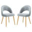 Chaise d'appoint rembourrée en velours Ambry-2029078213