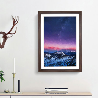 The Dolomites in Italy in Abstract - Picture Frame Graphic Art Print