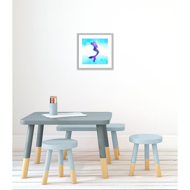 Toujours être un sirène 1, H 17 po x l 17 po x P 1,19 po, Encadré de boîte argent