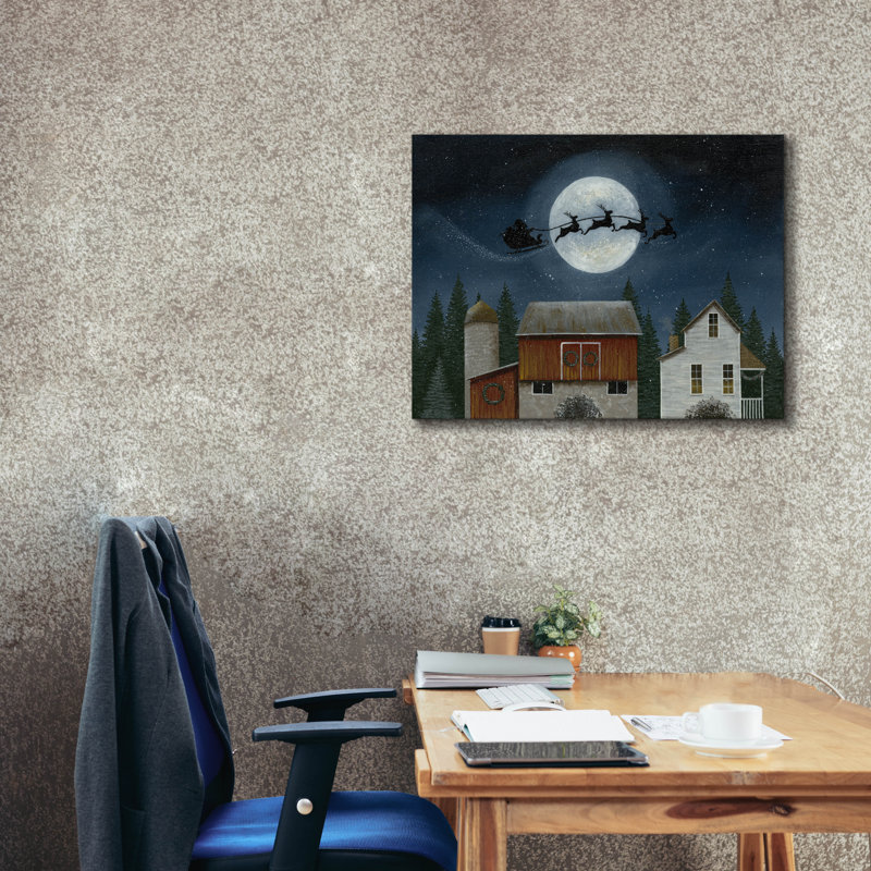Toile épique Graffiti «Christmas Eve» par Tanya Nyp, 34 po x 26 po, H 26 po x l 34 po