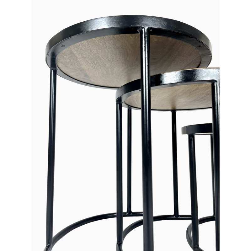 Waltraud Solid Wood Top Nesting Tables