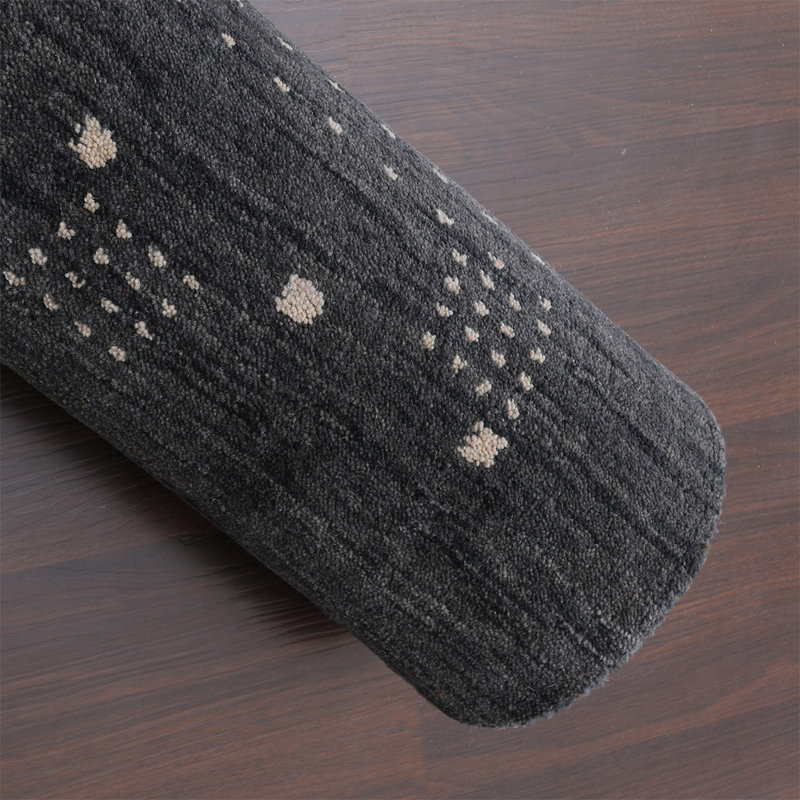 Tapis en laine tissés à la main St Catherine - Rectangle, couleur anthracite | Design contemporain | Tapis de salon, chambre à coucher