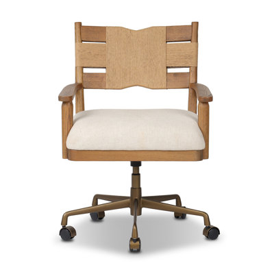 Tova Desk Chair-Bergamo Parchment