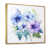 Toile avec cadre flottant or