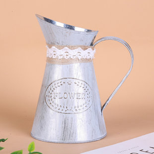 Shabby Handmade Metal Table Vase