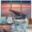 Long Exposure Sea and Shore - Photographie flottante 3 pièces sur toile-620893209-620893667