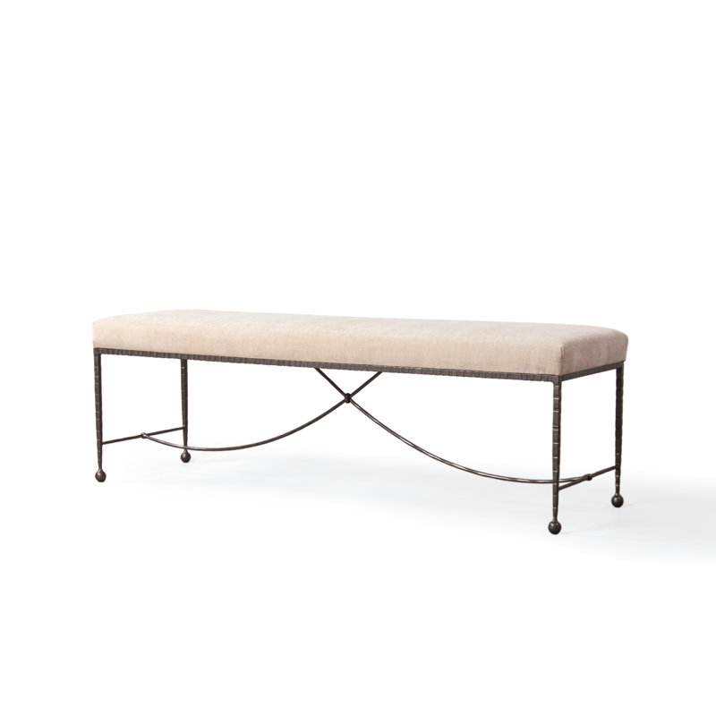 Banc en fer martelé 54 po Amelie