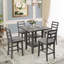 Alizai 4 - Person Solid Wood Top Four Leg Dining Set-1885884075
