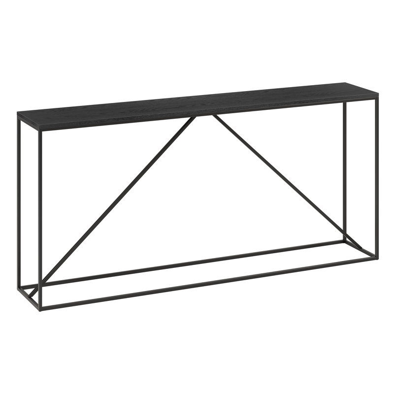 Console Table, Black Grain, 76 H x 162.5 W x 30 D cm