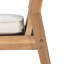 Ensemble repas d'extérieur en bois d'acacia avec coussins Raniel-114683462