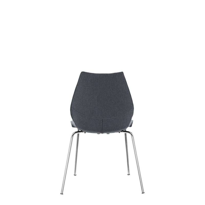 Maui Upholstered Dining Chair, Gray Trevira