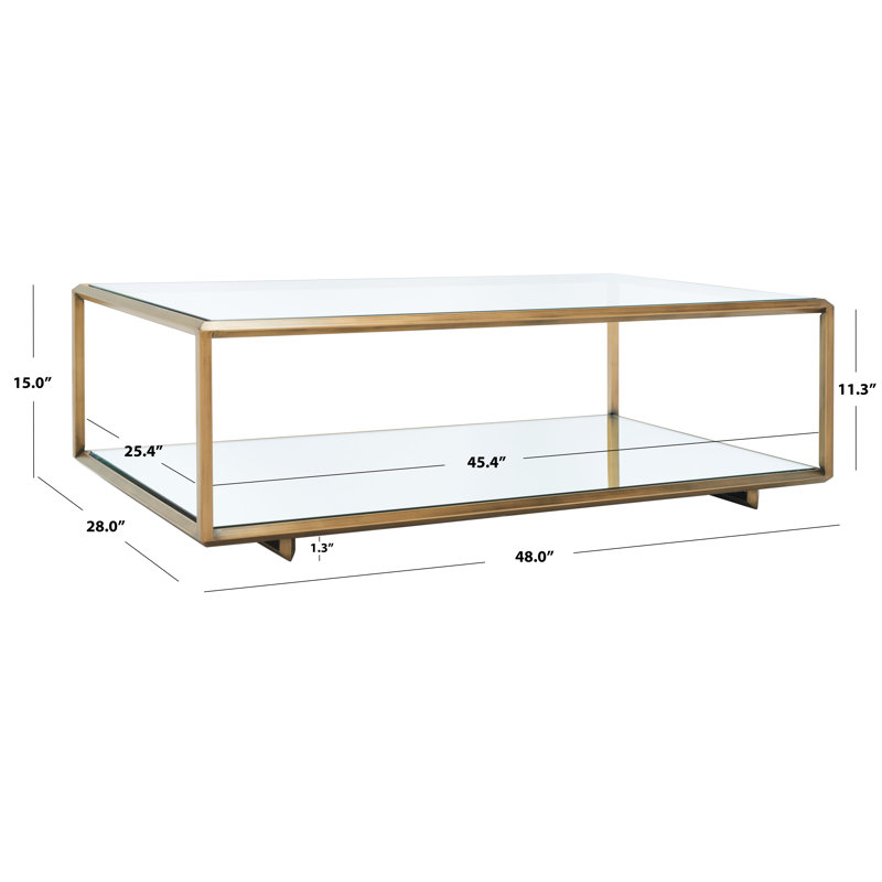 Florabella Glass Coffee Table