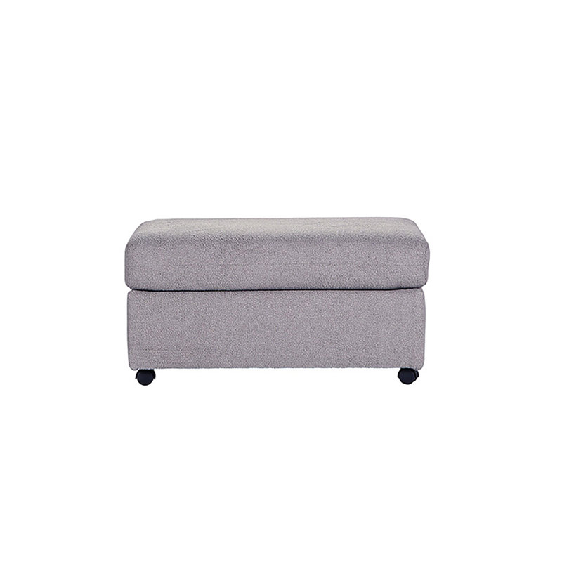 Repose-pieds avec roulettes Hughes Furniture 18600, Cush Nickle