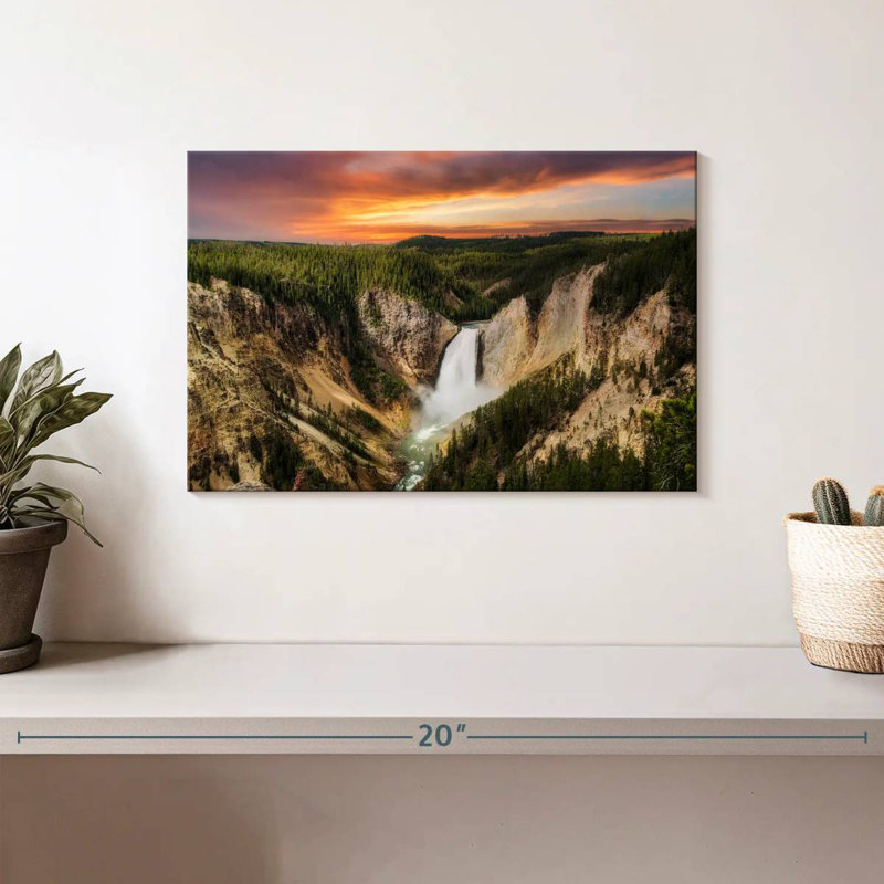 Cascades d'Alvord Yellowstone, H 8 po x l 12 po