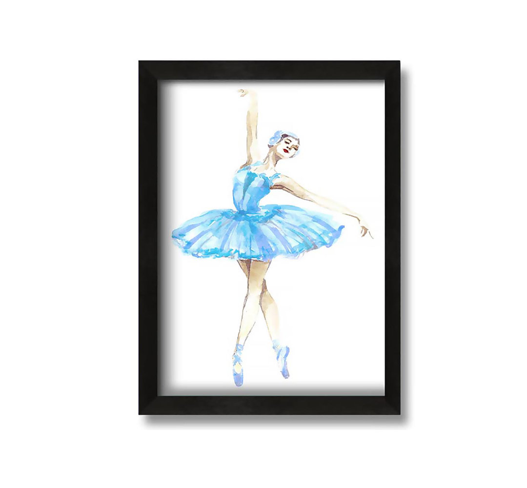 Gerahmtes Leinwandbild Blue Ballerina 5