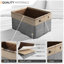 Bacs de rangement en tissu pour tablettes Sorbus 15 po avec 2 poignées (gris)-108208865