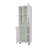 Kitchen Pantry With Open Shelves Storage And 2 Doors,  White