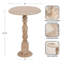Table d'appoint ronde en bois