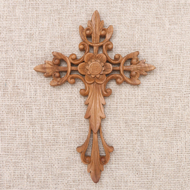 Décoration murale croix naturelle et croix en bois