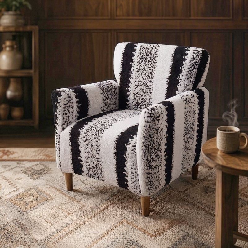 Housse pour fauteuil Banquet - Housse de canapé en tissu moelleux, Noir