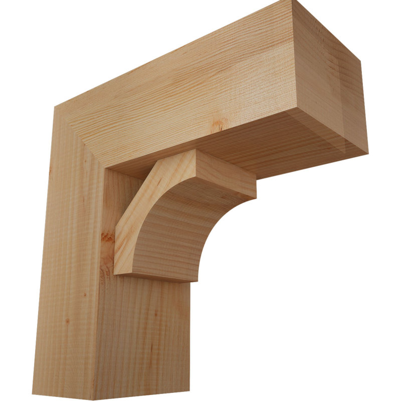 Support Westlake Block avec support décalé, 18 po x 18 po, Sapin Douglas de l 7 1/2 (lisse)