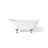 Jalaine 68'' x 28'' Soaking Cast Iron Bathtub-17756419-17756417