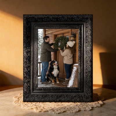 Black 3 PCS Everyday Picture Frame for 8" x 10" Photos and Christmas Gifts