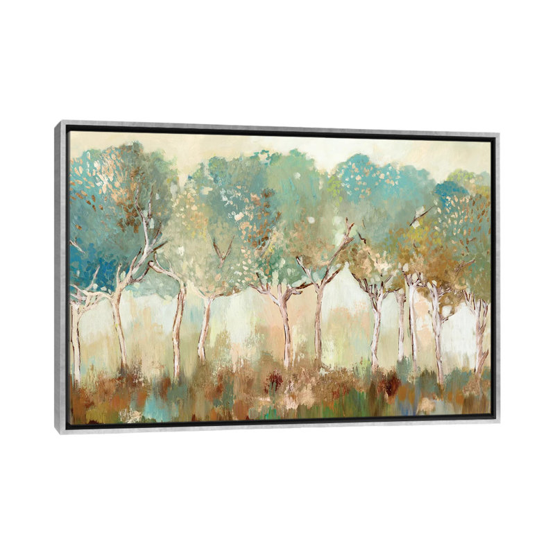 "Golden Sunlight" par Allison Pearce, reproduction d’art, Toile encadrée argentée, Pas de tapis, H 18 po x l 26 po x P 1,5 po