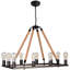 Basey 10-Light Matte Black Kitchen Island Pendant