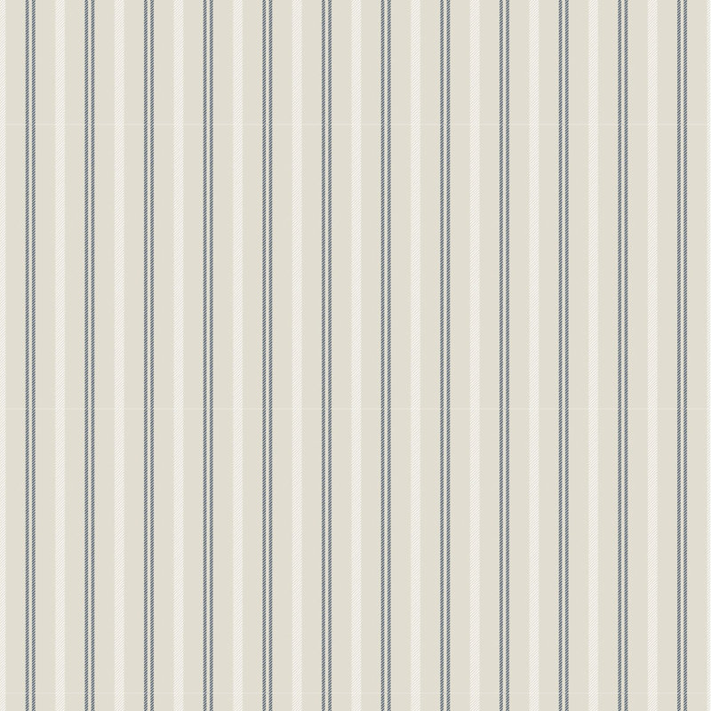 Tailored Stripe - papier peint bleu Oxford