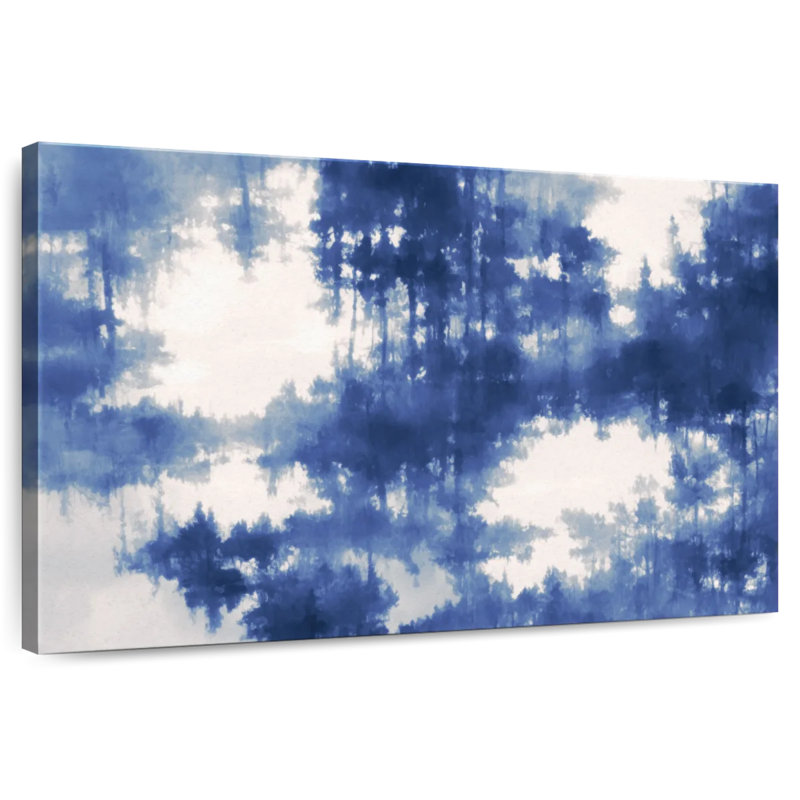 Avery Abstract Blue Forest Reflection