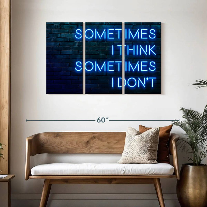 Tergel Sometimes I Think Sometimes I Don't, 28" H x 45" W