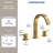 Widespread Bathroom Faucet 3 Hole, 2-handle Bathroom Sink Faucet with Drain Assembly-111856387