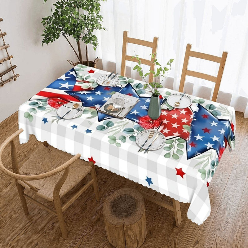 Housse de table rectangulaire à bordure festonnée 60 "x 120" Star Floral