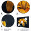Jaune et noir, lis, printemps, beauté, lys, ensemble d'art mural-107214927