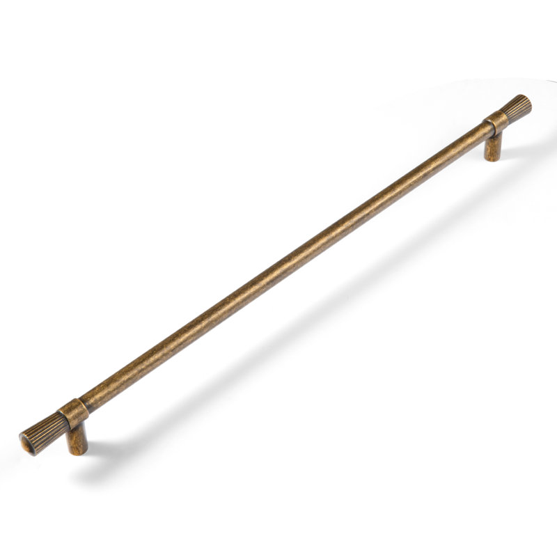 Design-Sensual Pleated Cabinet Handle Multipack, Antique Brass, 12 3/5"
