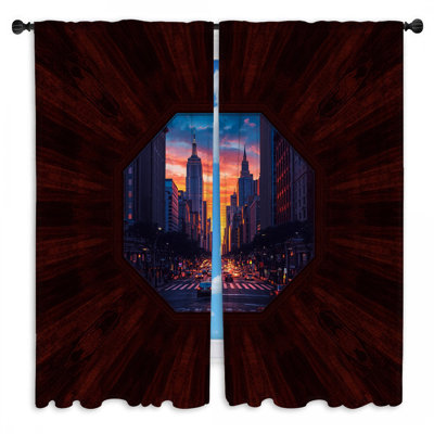 Rideaux de fenêtre Cityscape Sunset View