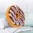  Reversible Plush Donuts Throw Pillow