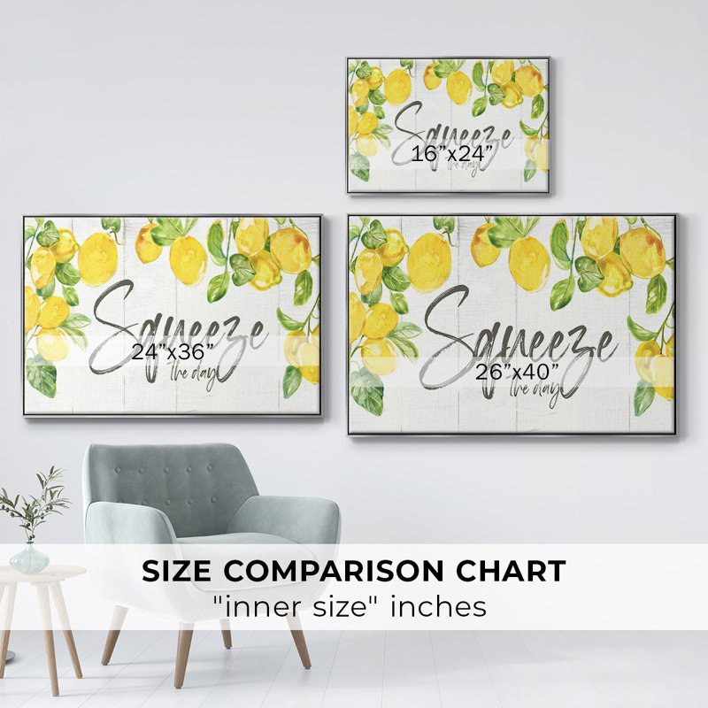 " Lemon Squeeze ", 27" H x 41" W x 2" D, Silver