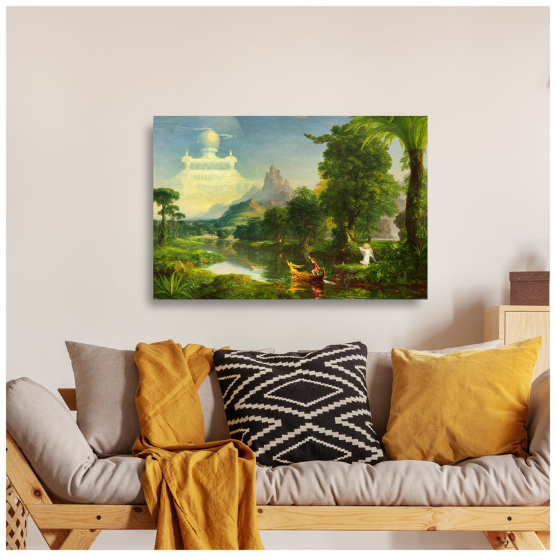 Reproduction d'art classique The World, estampe numérique sur toile, 45 x 30 x 1,5 po